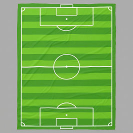 Stor fotbollsplan fleecefilt
