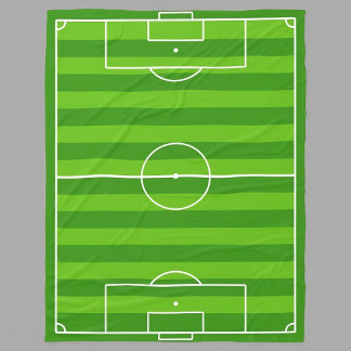 Stor fotbollsplan fleecefilt