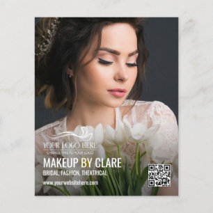 Stor foto Makeup Artist med din logotyp Flygblad