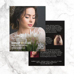 Stor foto Makeup Artist med din logotyp Flygblad