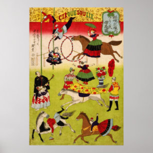 Stor fransk cirkus på Shokonshas område Poster
