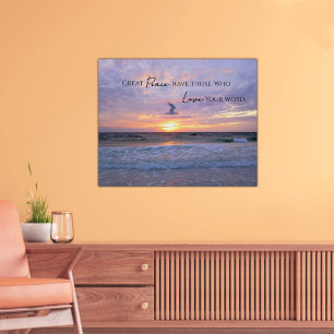 Stor frid Pastell Pastell solnedgång Poster