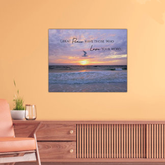 Stor frid Pastell Pastell solnedgång Poster