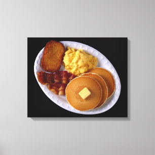 Stor frukost canvastryck