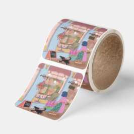 Stor fyrkantig dekal – Inspirerande konstnärlig de Fyrkantigt Klistermärke