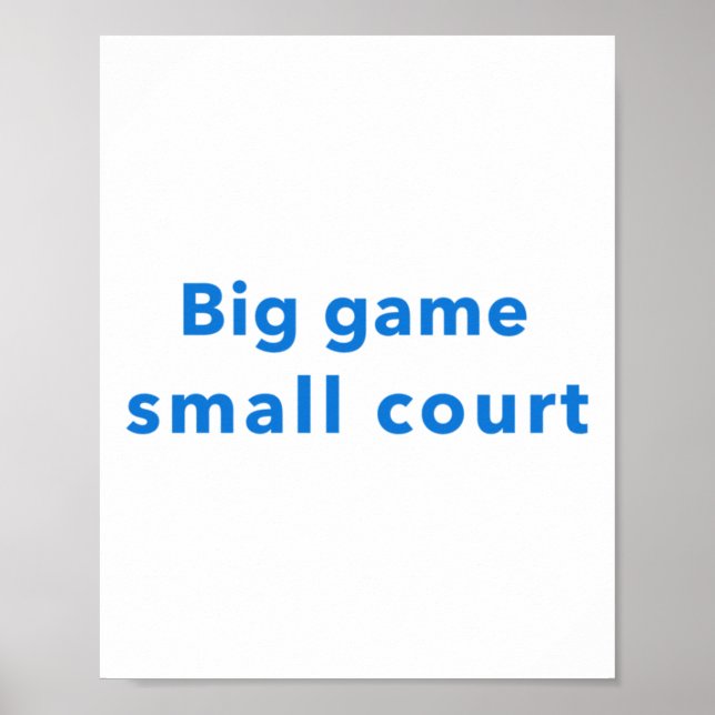 Stor Game Small Court Poster (Framsidan)