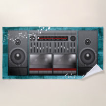 Stor gammal 1990-tals stereo boombox