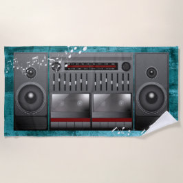 Stor gammal 1990-tals stereo boombox