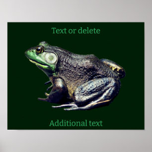 Stor gammal bullgrop Lägg till text Poster