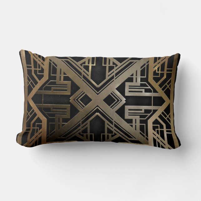Stor Gatsby Art Deco Stil Kudde (Framsida)