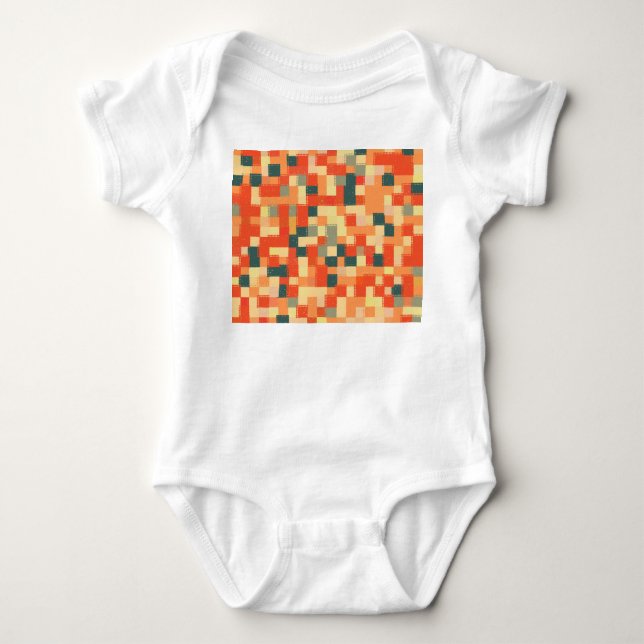 Stor geometri: Sömlös Abstrakt Mönster. T Shirt (Framsida)