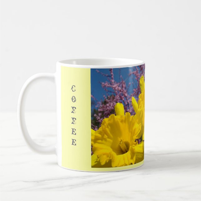 Stor glädje kaffe Ljust vår dag Kaffe kopp Muggar (Vänster)
