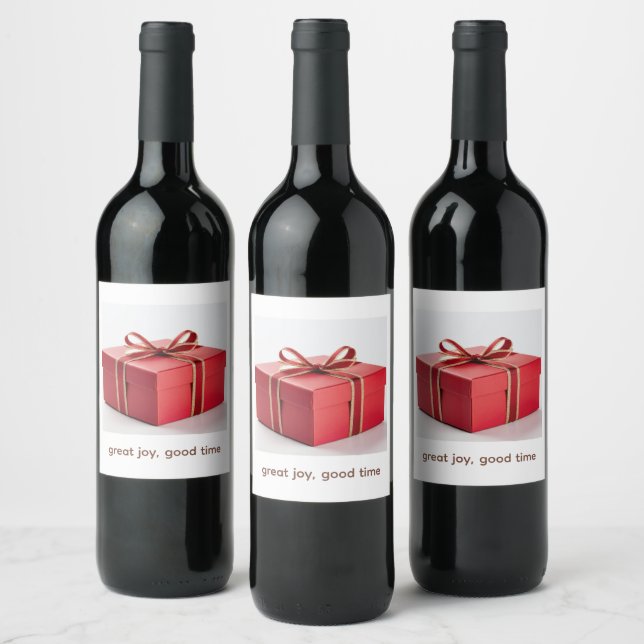 Stor Glädje Vin Etikett (Flaskor)