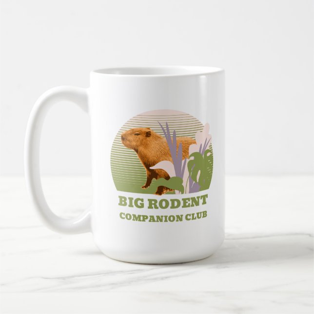 Stor Gnagar Kompis Klubben Capybara Kaffemugg (Vänster)