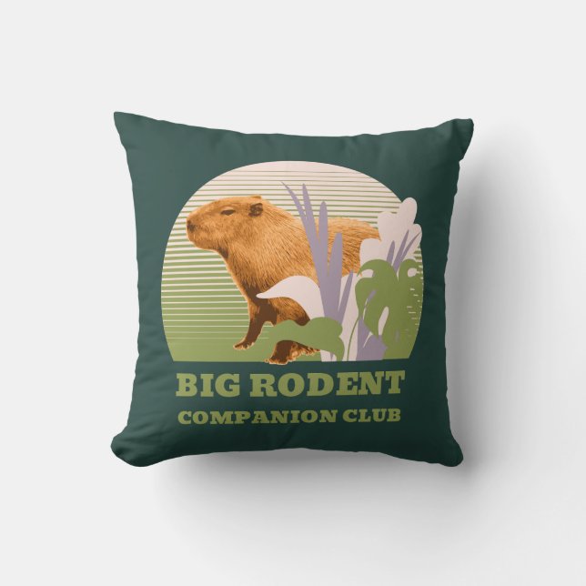 Stor Gnagar Kompis Klubben Capybara Kudde (Framsida)