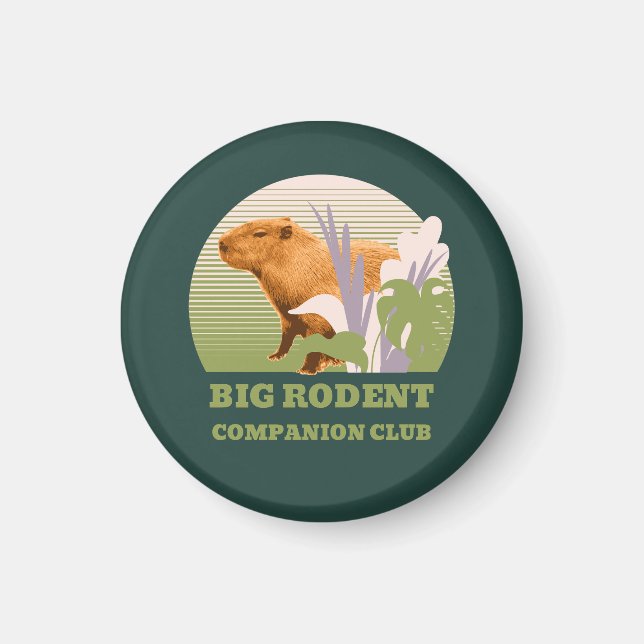 Stor Gnagar Kompis Klubben Capybara Magnet (Framsidan)