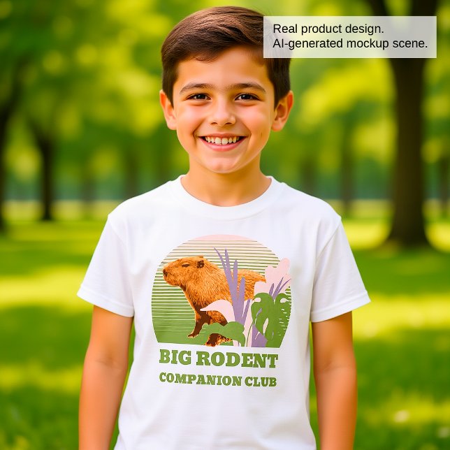 Stor gnagarvänklubb Capybara T Shirt (Skapare uppladdad)