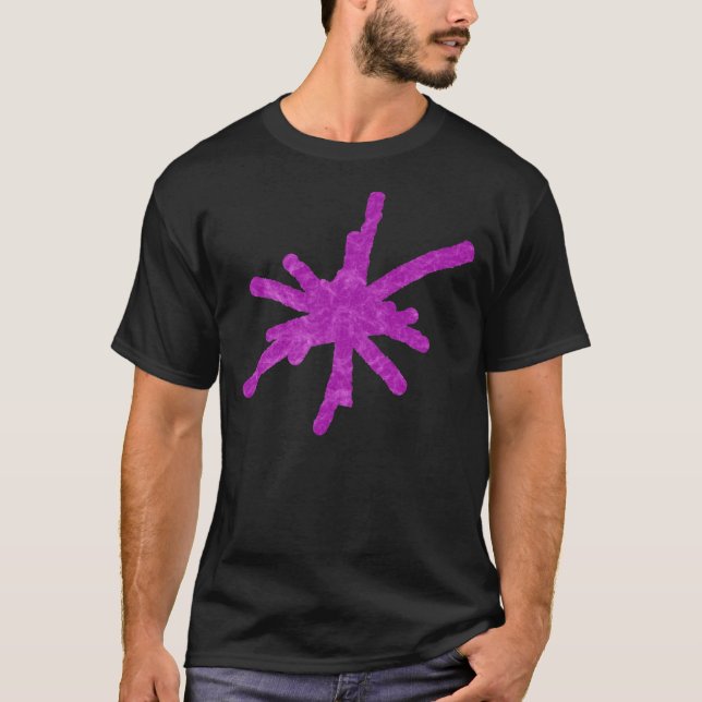 Stor Gnista - Lila Virvel Tee (Framsida)
