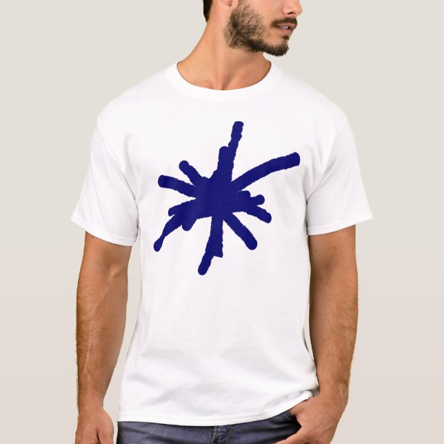 Stor gnista - Mörk Navyblå T Shirt (Framsida)