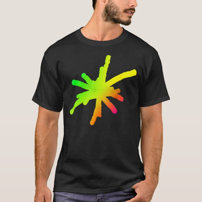 Stor gnista - Tye Dye-effekt Tee (Framsida)