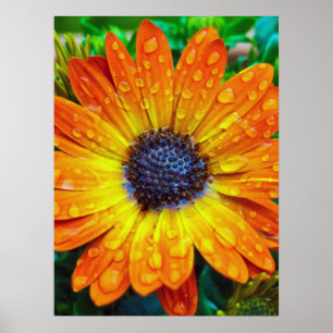 Stor Golden Flower Close Up Poster