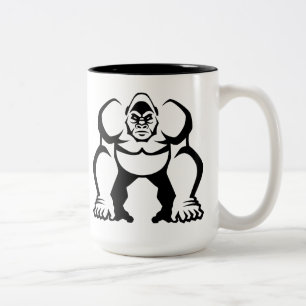 Stor gorilla Två-Tonad mugg