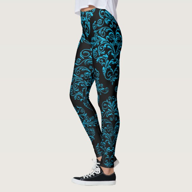 Stor gotisk droppdamastelegant leggings (Vänster)