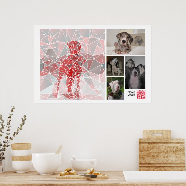 Stor Great Dane-valp till salu-affisch Poster (Kök)