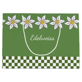 Stor Grönt Edelweiss Gift Bag