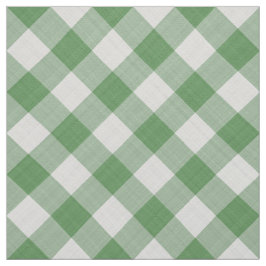 Stor Grönt Gingham Checks Mönster Geometric Tyg