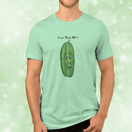 Stor Grönt med förvånad Tittar Ansikte T Shirt