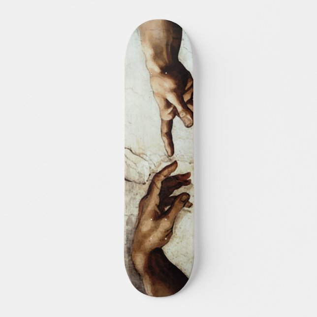 stor-gud skateboard bräda 19,5 cm (Framsida)