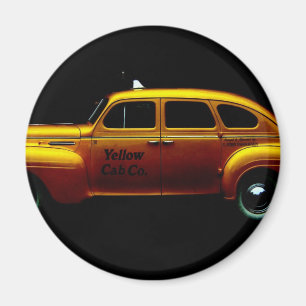 Stor gul Cab Magnet