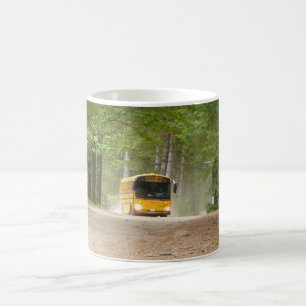 Stor gul skolbuss kaffemugg