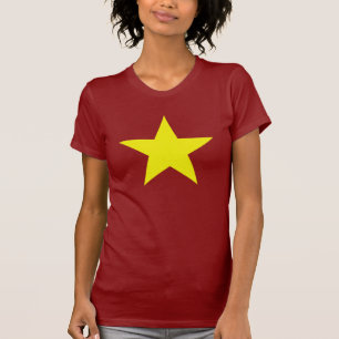 Stor gul stjärna (den passande kvinnan) t shirt
