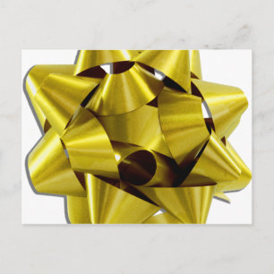 Stor Guld-julklapp Helg Vykort
