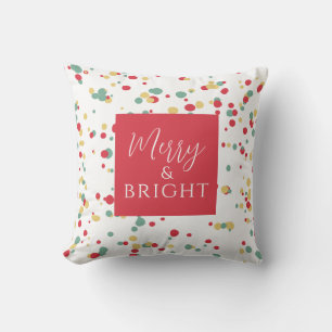 Stor Gult för merry och Bright Red Grönt Kudde