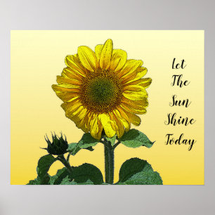 Stor Gult Solros Poster