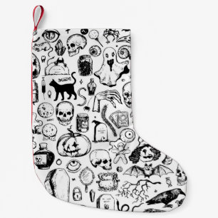 Stor halloween-docksamling. Hand plockade vinta Liten Julstrumpa
