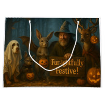 Stor Halloween Gift Bag (Vågräts layout)