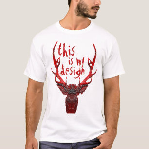 Stor Hannibal fullvuxen hankronhjort - denna är Tee Shirt