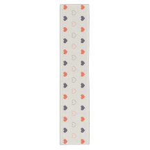 Stor - Härliga hjärtan / orange kräm mörk