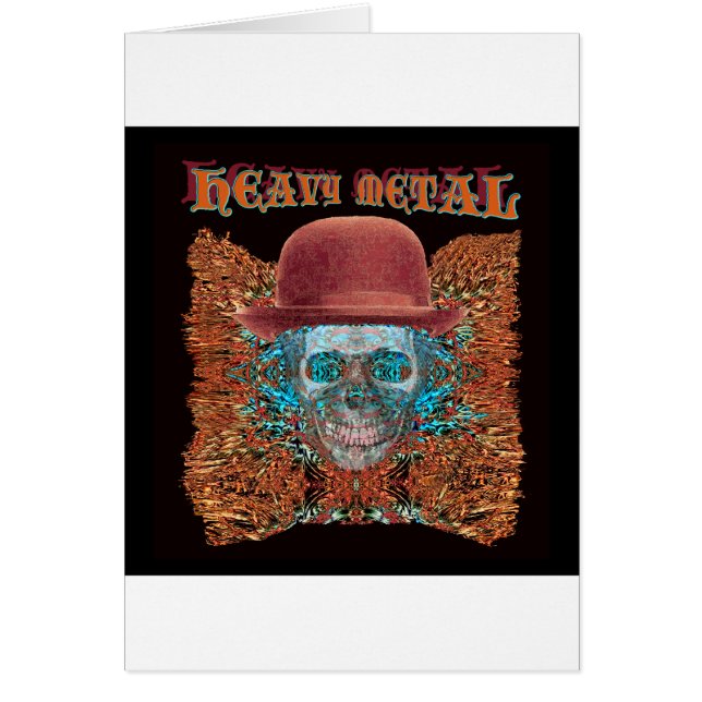 stor heavy metal hälsningskort (Framsidan)