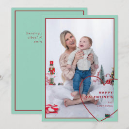 Stor hjärna med modernt designkort julkort