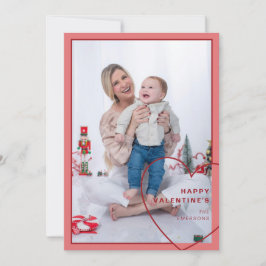 Stor hjärna med modernt designkort julkort