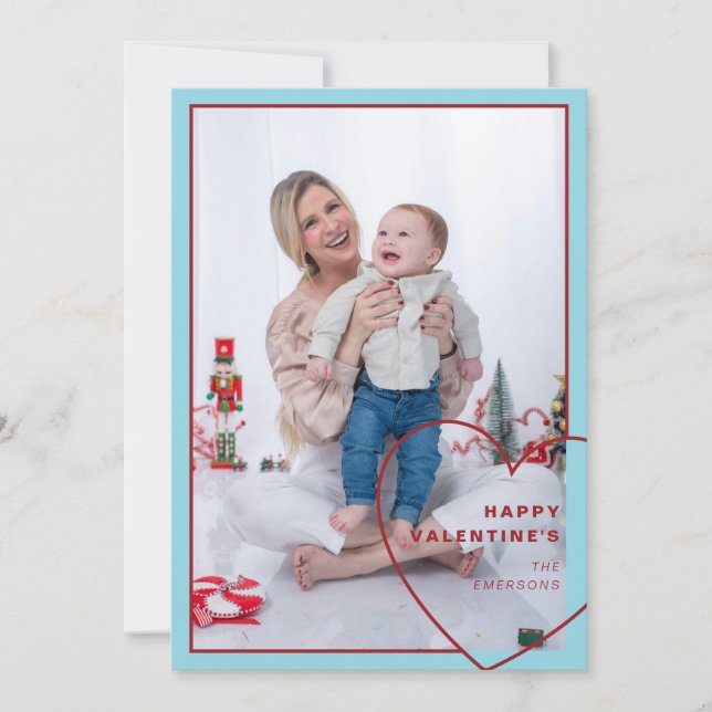 Stor hjärna med modernt designkort julkort (Framsida)