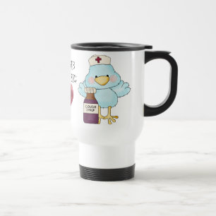 Stor hjärtasjuksköterskatravel mug resemugg