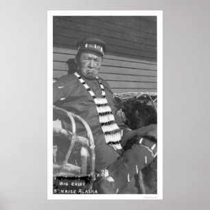 Stor högsta soluppgång Alaska 1916 Poster