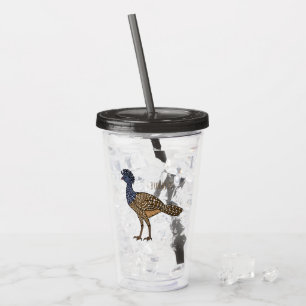 Stor hokko fågel serieillustration take away mugg