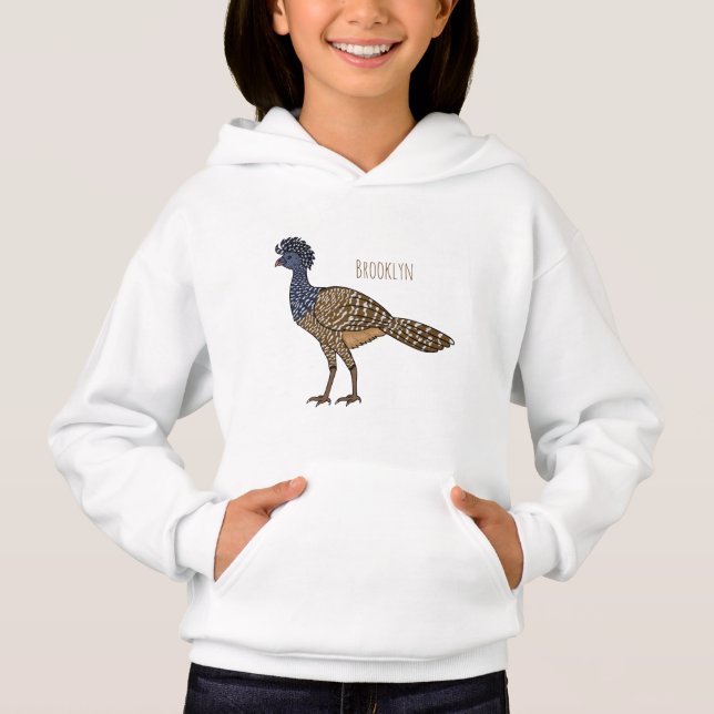 Stor hokko fågel tecknad illustration t shirt (Framsida)